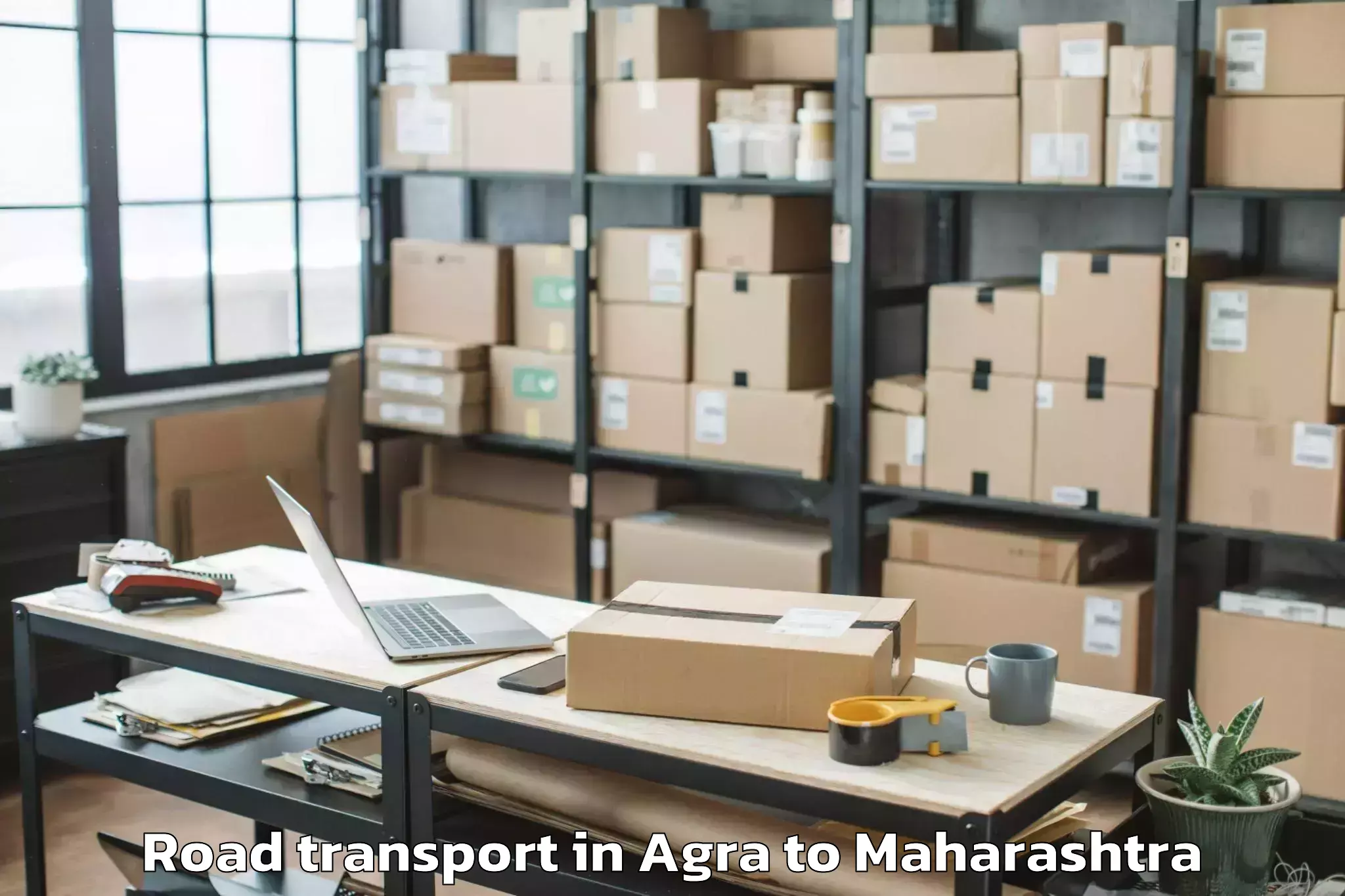 Book Agra to Ghugus Road Transport Online